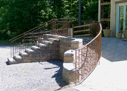 Artist-Blacksmith entrance railing.