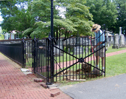 Wrought iron gate restored and repaired