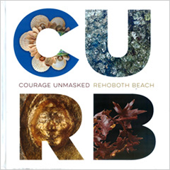 Artist-Blacksmith sculpture Courage Unmasked Rehoboth Beach exhibition catalog, September 2015
