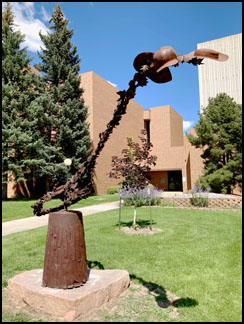 Artist-Blacksmith sculpture in Cheyenne, WY
