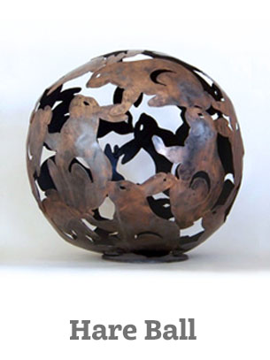 Artist-blacksmith sculpture Hare Ball