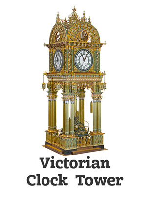 Artist-blacksmith sculpture Victorian Clock Tower by Lee Badger