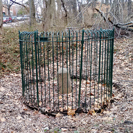 Restoration and Historic Preservation of the Boundary Stone Enclosure - before