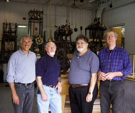 Horology restoration crew at Don Saff collection.